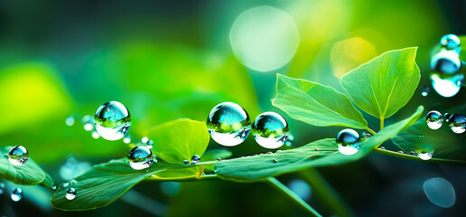 Close up macro shot of beautiful water drops on tropical,leaf,leaves background.abstract detailed foliage.quietly poetic concepts.environmental and ecology.