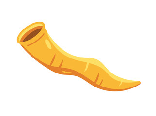 jewish shofar isolated