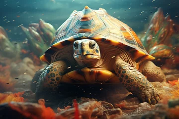 Image of abstract fantasy of tortoise. Reptile., Wildlife Animals. © yod67