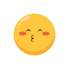 emoticon face kiss