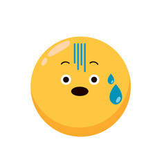 emoticon face worried