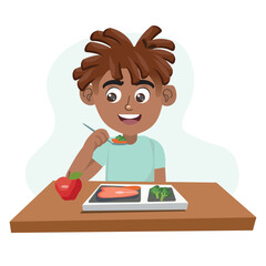 hild eating breakfast, lunch. Little boy eats apple for dinner, dinner or snack. Hungry child has a meal.eps, A dreamy girl sitting on a swing in an enchanted park