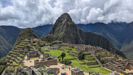 Front view of  Machu Pichu