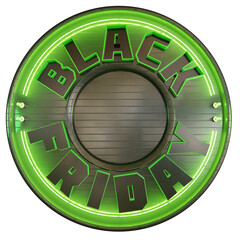 3d render, black friday, stamp