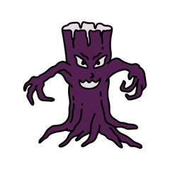 Tree Colored Outline Style in Design Icon