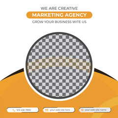 Social Media post design template for restaurant 