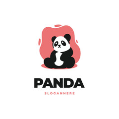 Panda modern logo vector