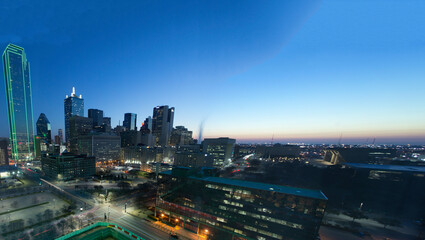 Fototapeta na wymiar Views of the city of Dallas, Texas