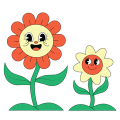 Playful Funny Flowers | Eco Retro Style