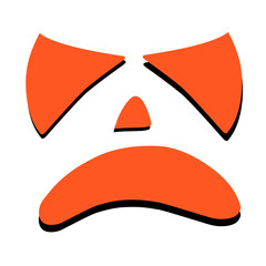 halloween face vector element