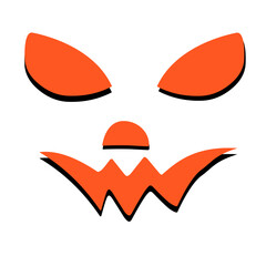 halloween face vector element