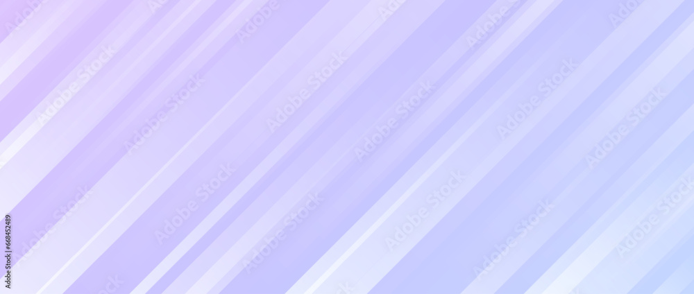 Poster Abstract pastel purple background with diagonal lines. Lilac texture with smooth gradient and stripes. Modern template for banner, presentation, flyer, poster, brochure, magazine. Vector backdrop