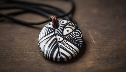 Fototapeta premium Nature Beauty in Abstract Fashion: Wood, Metal, and Textile Craft generated by AI