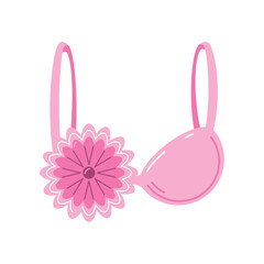 breast cancer awareness pink bra