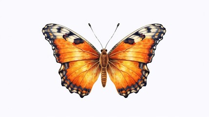 butterfly on white background