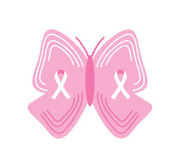 breast cancer awareness butterfly