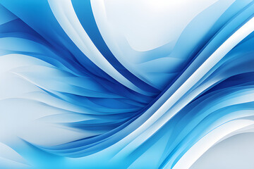 Blue curve abstract background vector illustration.