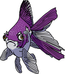 金魚（goldfish）(PNG)