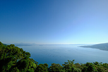 Fototapeta na wymiar 吉野公園から眺める霧島連山の方面