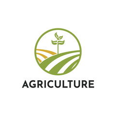 Agricultural plants growing Logo Design Ideas