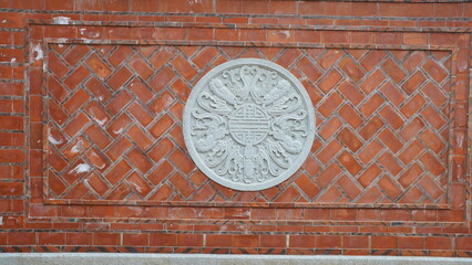 The old fishing village view with the traditional architectures on the south of the China along the ocean coast