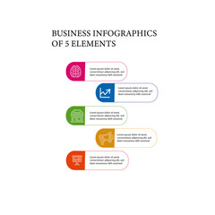 Obraz premium design template for infographics