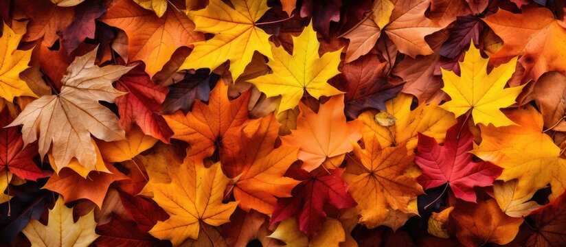 Perfect autumn leaves background image for seasonal purposes