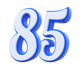 85 Blue number