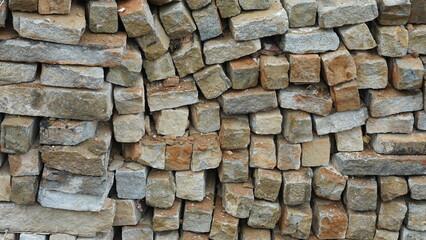 The old fishing village view with the traditional architectures on the south of the China along the ocean coast