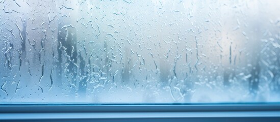 Condensation on double glazed window in winter happens when the seal is broken or desiccant is present