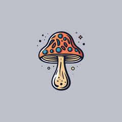 mushroom logo design