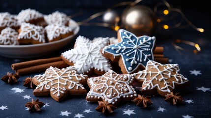 Christmas cookies. Festive Christmas cookies