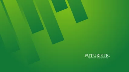 Poster abstract green geometric banner background. Futuristic hi-technology concept. Horizontal banner template. Suit for cover, banner, brochure, corporate, poster, presentation, website © Umar