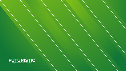 abstract green geometric banner background. Futuristic hi-technology concept. Horizontal banner template. Suit for cover, banner, brochure, corporate, poster, presentation, website