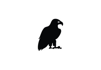 minimal style Bald Eagle icon illustration design