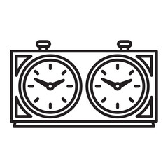 Obraz premium Digital png illustration of chess clock on transparent background