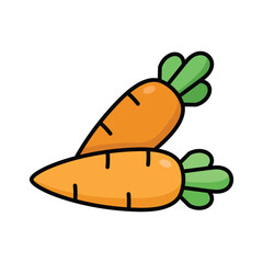 carrot icon vector design template simple and clean