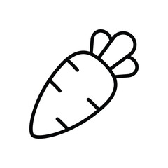 carrot icon vector design template simple and clean