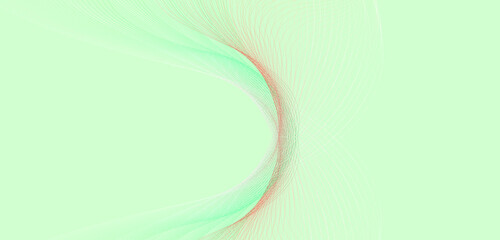 Stylish and colorful wave illustration art design