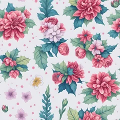  background with flowers seamless pattern  © nuiiko