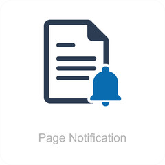 Page Notification and Data Icon Concept