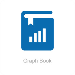 Graph Book and Report Icon Concept