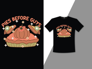 Retro Thanksgiving T-Shirt Design