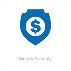Obraz premium Money Security and protection icon concept