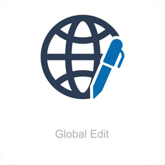 Global Edit and icon concept