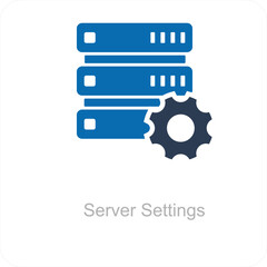 Server Settings and icon concept