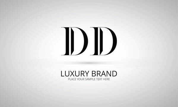 DD initials monogram letter text alphabet logo design	