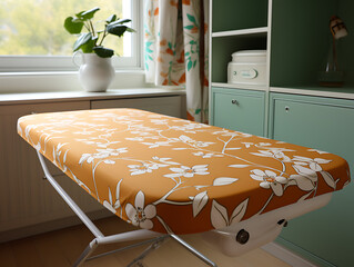 Fold-out Ironing Board: Focus on Fabric Pattern