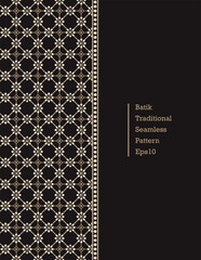 Seamless Traditional Batik Patterns Vector Collection