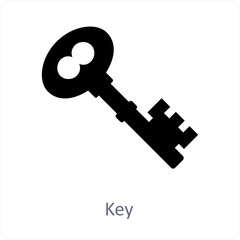 Key and safety icon concept